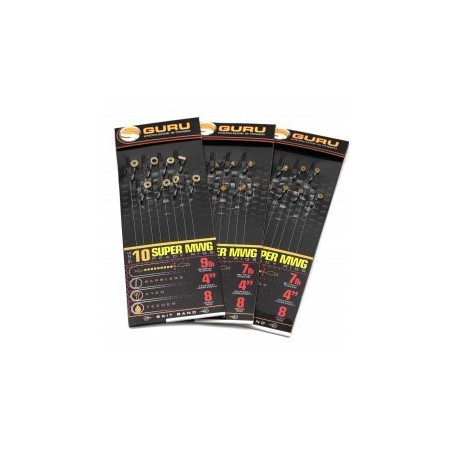 Przypony SMWG Bait Bands 4" 10cm / hak 16 Guru Przypony SMWG Bait Bands 4" 10cm / hak 16 Guru