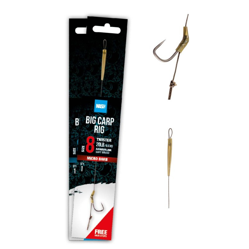 Przypon karpiowy Big Carp Rig Barbed hak 6 NASH