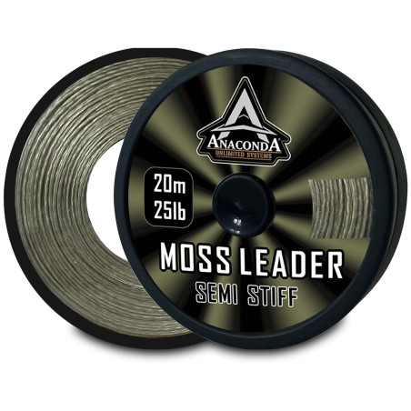 Plecionka Anaconda Leader Moss Semi Stiff 20m 25lb