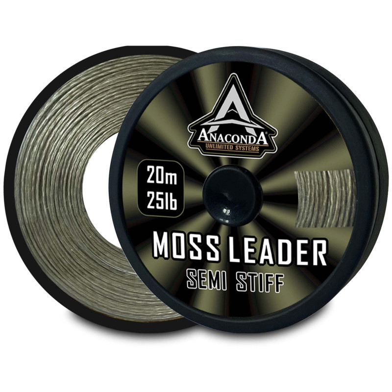 Plecionka Anaconda Leader Moss Semi Stiff 20m 35lb Plecionka Anaconda Leader Moss Semi Stiff 20m 35lb