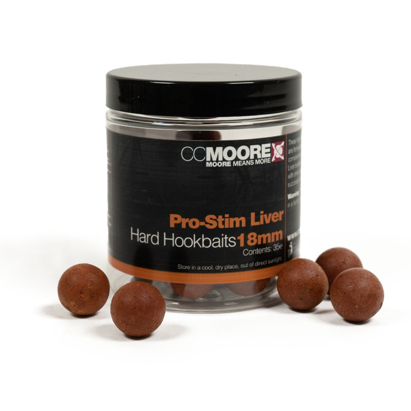 Kulki CC Moore Hard Hookbaits 18mm - Pro-Stim Liver Kulki CC Moore Hard Hookbaits 18mm - Pro-Stim Liver