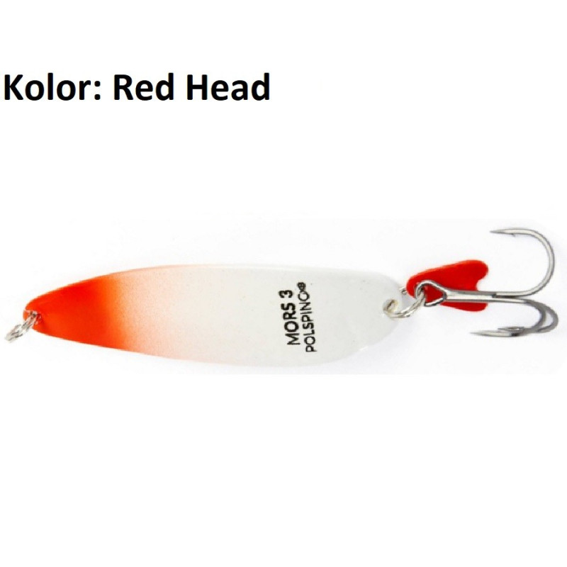 Błystka wahadłowa Polsping Mors 25g red head Błystka wahadłowa Polsping Mors 25g red head