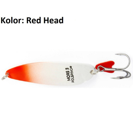 Błystka wahadłowa Polsping Mors 25g red head Błystka wahadłowa Polsping Mors 25g red head