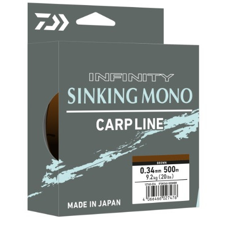 Żyłka Daiwa Infinity Sinking Mono 500m - 0,37mm brązowy Żyłka Daiwa Infinity Sinking Mono 500m - 0,37mm brązowy