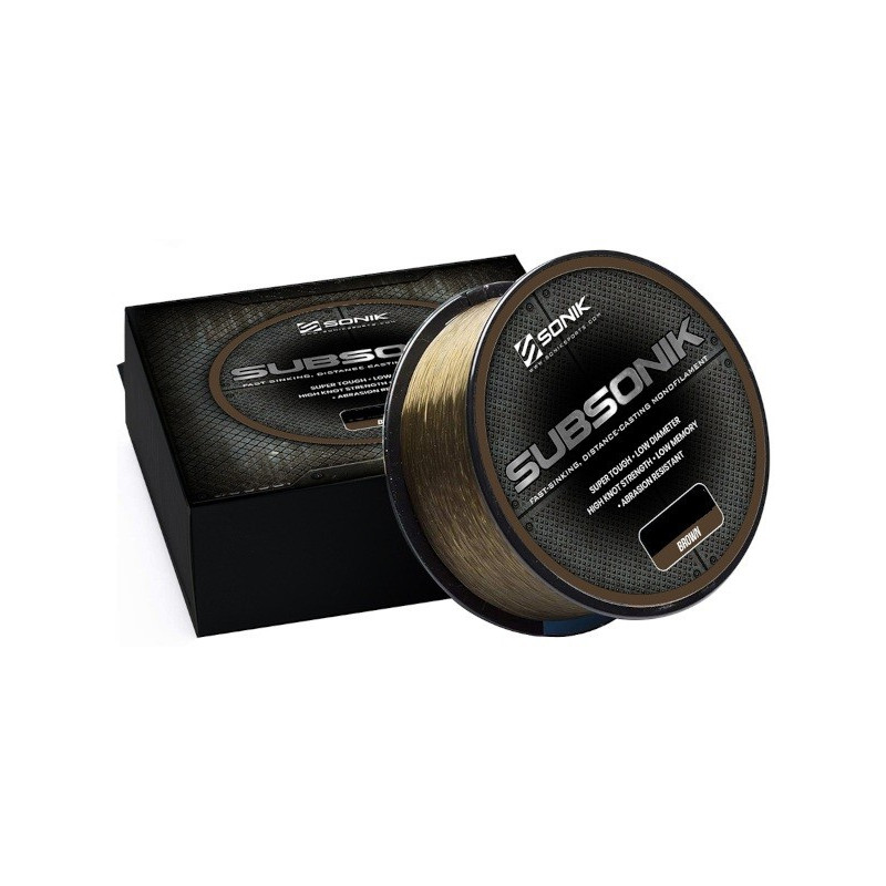 Żyłka karpiowa Sonik Subsonik Mono 1200m - 0,28mm brązowy Żyłka karpiowa Sonik Subsonik Mono 1200m - 0,28mm brązowy