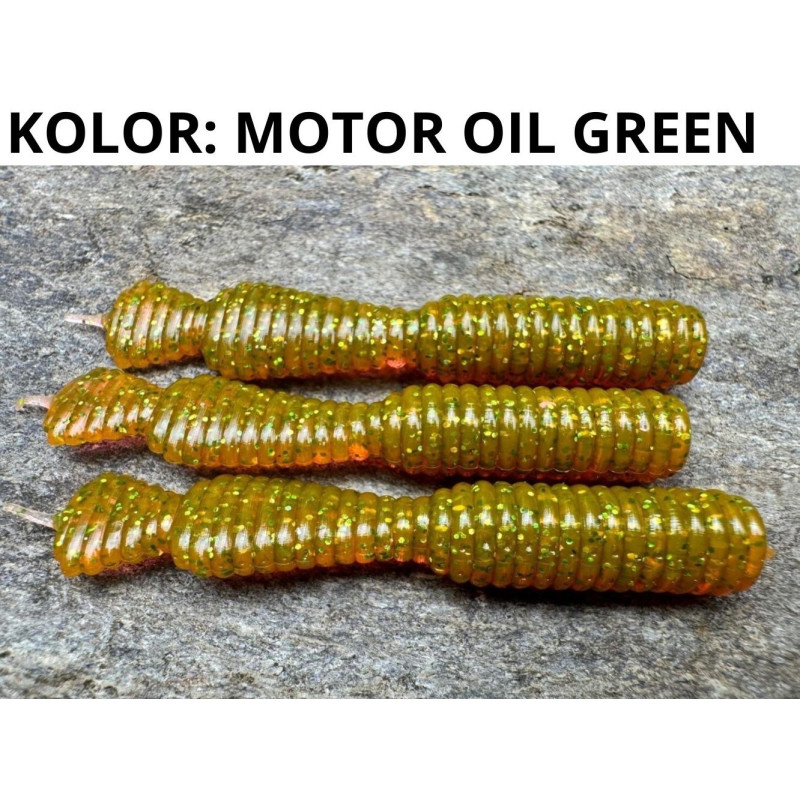 Przynęta GREAT FISH GF2 Leech BEZZAPACHOWA 6cm MOTOR OIL GREEN Przynęta GREAT FISH GF2 Leech BEZZAPACHOWA 6cm MOTOR OIL GREEN