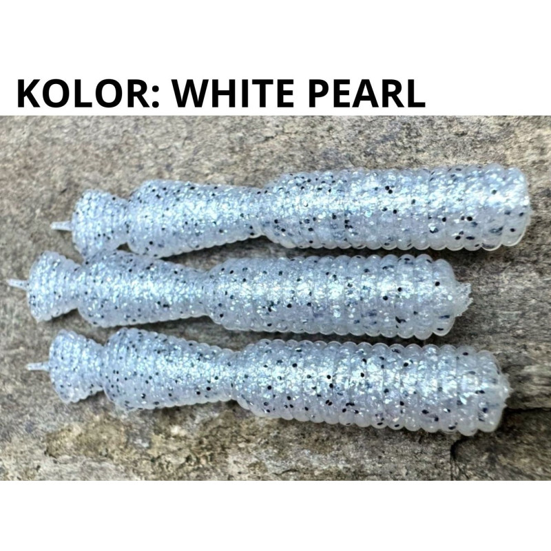 Przynęta GREAT FISH GF2 Leech ZAPACH RYBNY 6cm white pearl Przynęta GREAT FISH GF2 Leech ZAPACH RYBNY 6cm white pearl