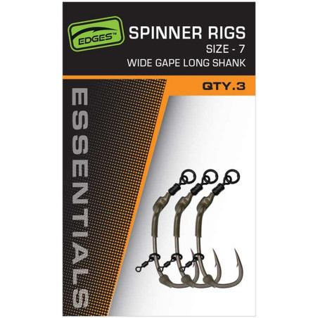 Przypony FOX karpiowe EDGES™ Spinner Rigs hak 5 Przypony FOX karpiowe EDGES™ Spinner Rigs hak 5