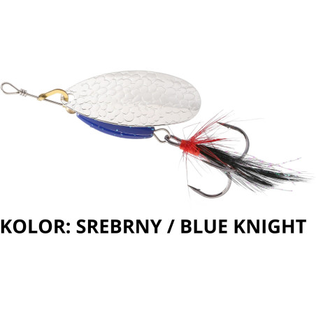 Błystka obrotowa Mikado M-GRUB - Srebrna 13g srebrny / blue knight Błystka obrotowa Mikado M-GRUB - Srebrna 13g srebrny / blue knight