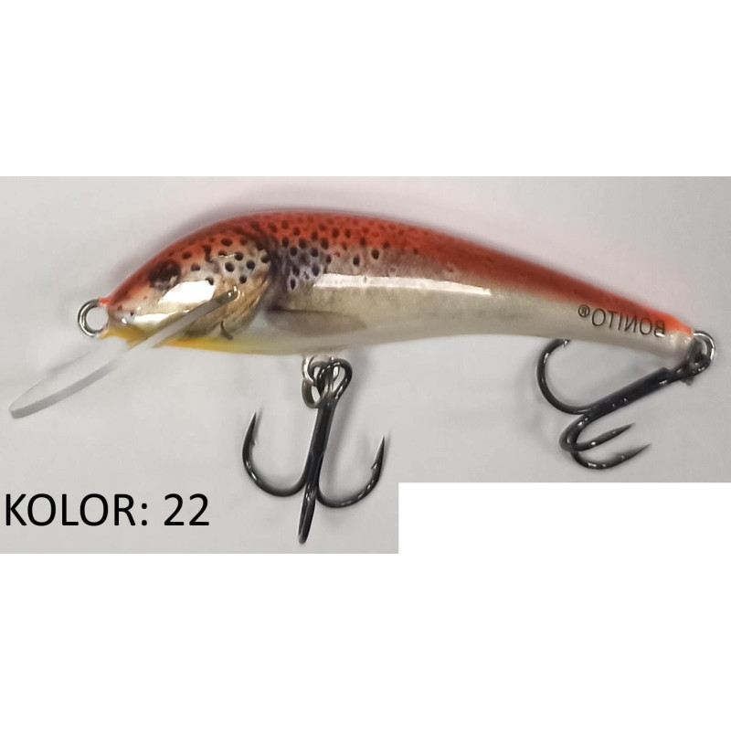 Wobler Bonito TĘCZAK Pływający 7cm 22 Wobler Bonito TĘCZAK Pływający 7cm 22