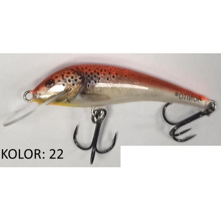Wobler Bonito TĘCZAK Pływający 7cm 22 Wobler Bonito TĘCZAK Pływający 7cm 22