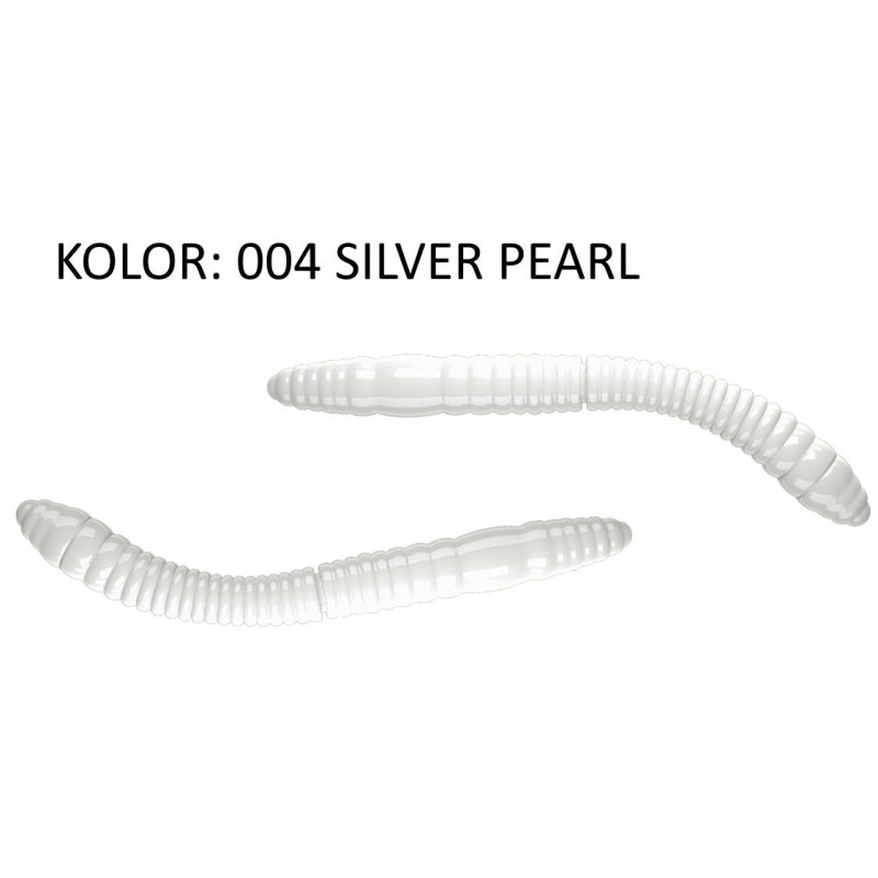Przynęta Libra Lures Fatty D'Worm 6,5cm 004 SILVER PEARL Przynęta Libra Lures Fatty D'Worm 6,5cm 004 SILVER PEARL