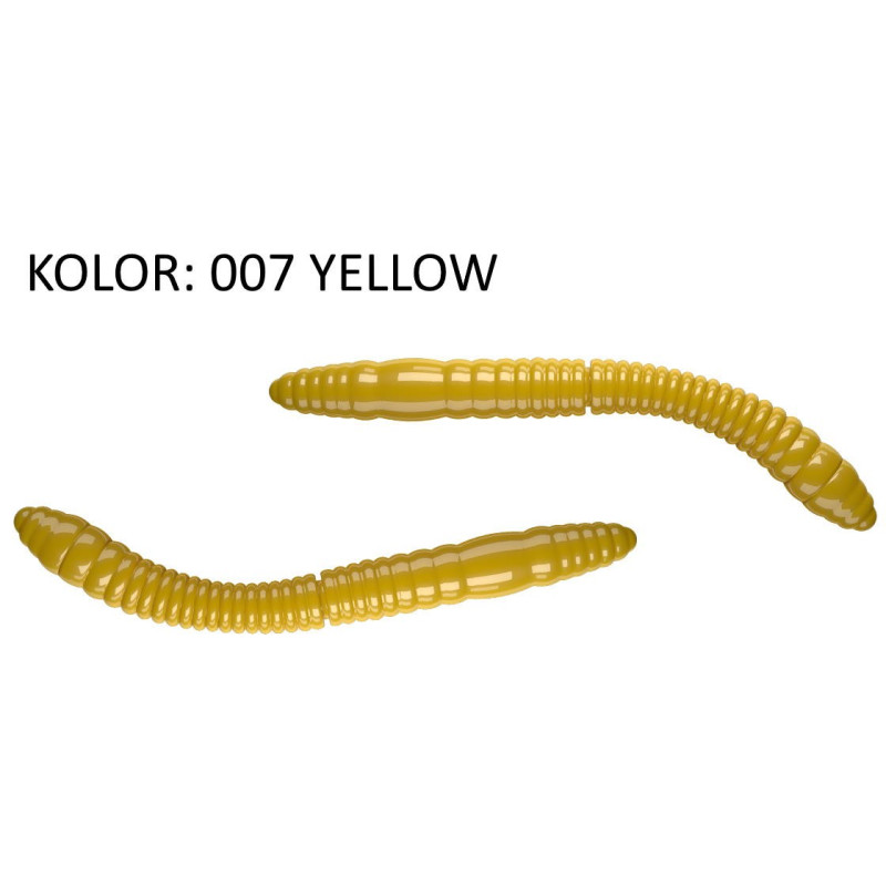 Przynęta Libra Lures Fatty D'Worm 7,5cm 007 yellow Przynęta Libra Lures Fatty D'Worm 7,5cm 007 yellow