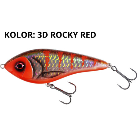 Wobler Westin Swim Glidebait tonący 10cm 3D ROCKY RED Wobler Westin Swim Glidebait tonący 10cm 3D ROCKY RED