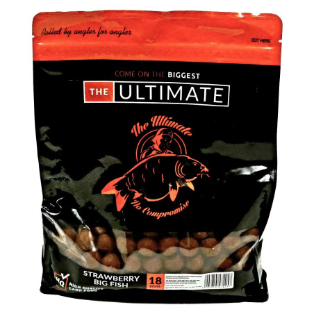 Kulki zanętowe The Ultimate 1kg - 18mm strawberry big fish Kulki zanętowe The Ultimate 1kg - 18mm strawberry big fish
