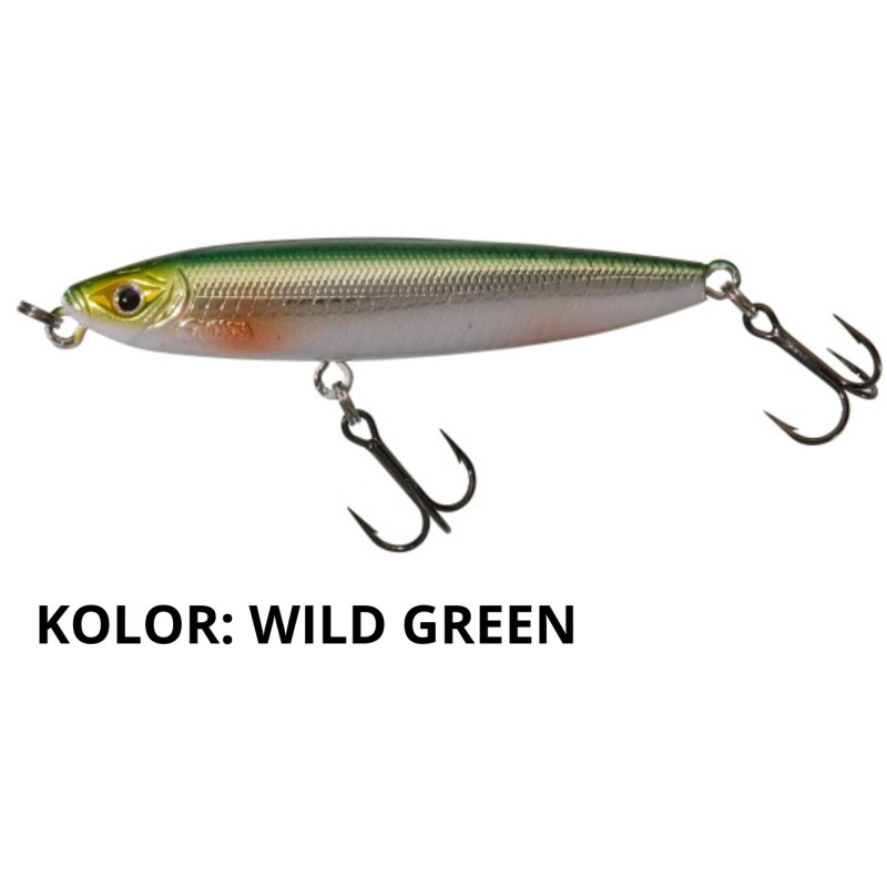 Wobler Gunki Megalon 60F 6cm wild green Wobler Gunki Megalon 60F 6cm wild green