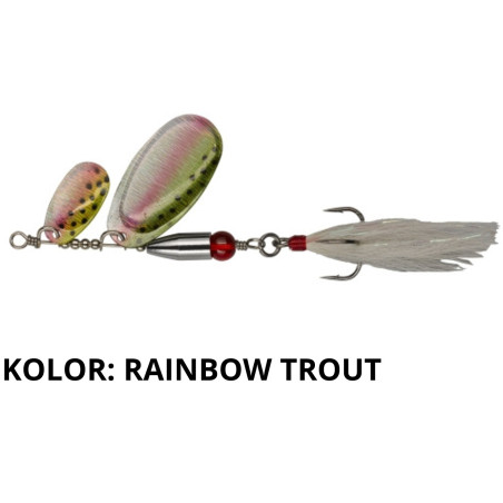 Błystka obrotowa Pezon & Michel BUCK PIKE TANDEM 27g rainbow trout Błystka obrotowa Pezon & Michel BUCK PIKE TANDEM 27g rainbow trout