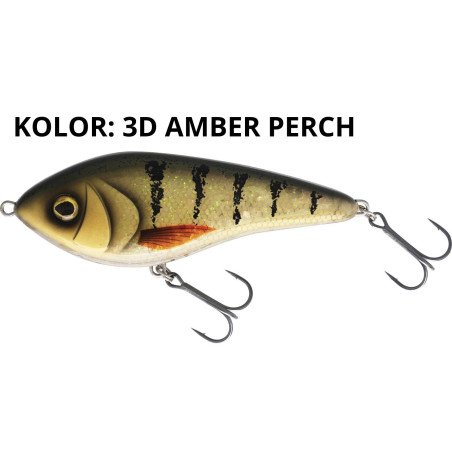 Wobler Westin Swim Glidebait pływający 12cm 3D AMBER PERCH Wobler Westin Swim Glidebait pływający 12cm 3D AMBER PERCH