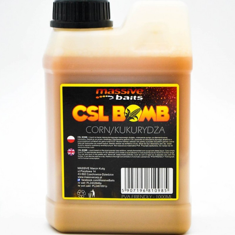 Liquid CSL Boomb 1000 ml / Kukurydza Massive Baits Liquid CSL Boomb 1000 ml / Kukurydza Massive Baits