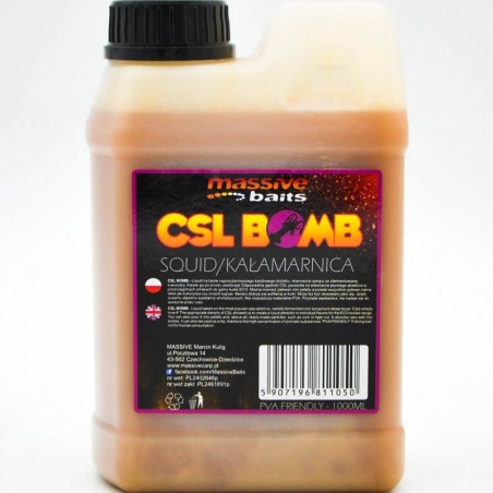 Liquid Massive Baits CSL Boomb 1L - Squid Liquid Massive Baits CSL Boomb 1L - Squid