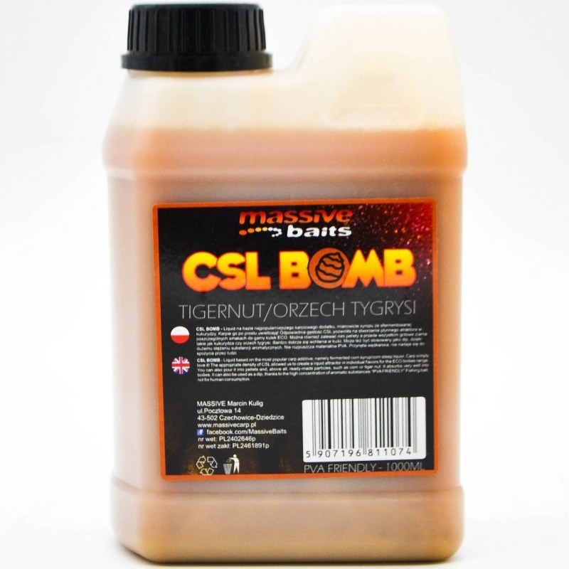Liquid Massive Baits CSL Boomb 1L - Tigernut Liquid Massive Baits CSL Boomb 1L - Tigernut