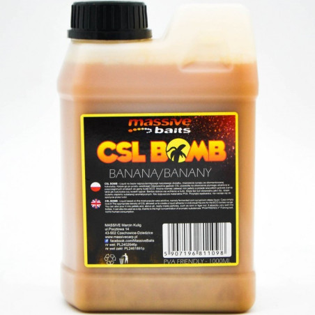 Liquid Massive Baits CSL Boomb 1L - Banana Liquid Massive Baits CSL Boomb 1L - Banana