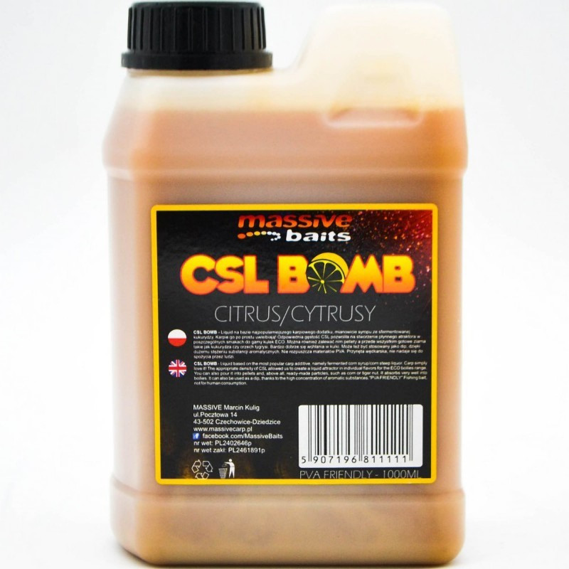 Liquid Massive Baits CSL Boomb 1L - Citrus Liquid Massive Baits CSL Boomb 1L - Citrus