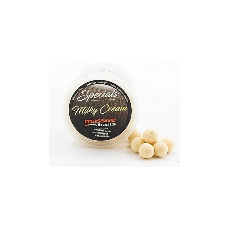 Kulki Massive Baits SPECIAL POP-UPS 14mm - Milky Cream Kulki Massive Baits SPECIAL POP-UPS 14mm - Milky Cream