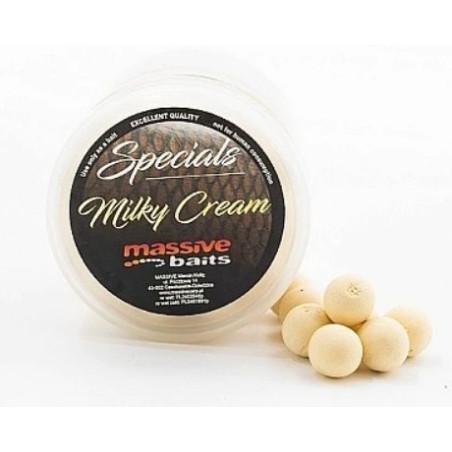 Kulki Massive Baits SPECIAL POP-UPS 14mm - Milky Cream Kulki Massive Baits SPECIAL POP-UPS 14mm - Milky Cream