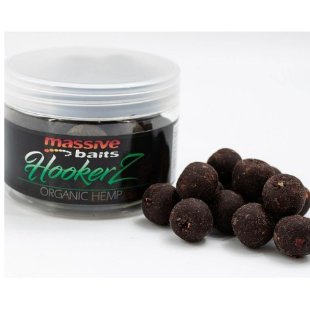 Przynęta hakowa Massive Baits HOOKERZ 300ml - 18mm Organic Hemp Przynęta hakowa Massive Baits HOOKERZ 300ml - 18mm Organic Hemp