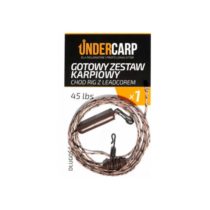 Gotowy zestaw karpiowy Chod Rig z leadcorem 100cm Under carp