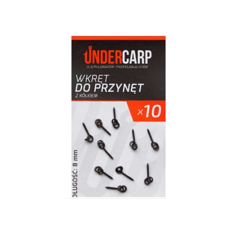 Wkręt do przynęt z kółkiem 0,8cm Under carp