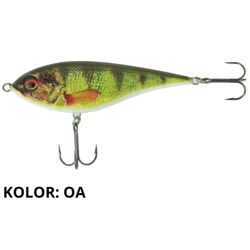 Wobler Jaxon jerk Samson Nature tonący 9 cm OA Wobler Jaxon jerk Samson Nature tonący 9 cm OA