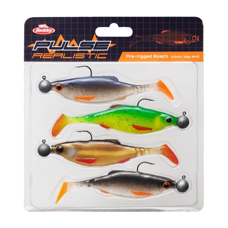 Zestaw gum Pulse Realistic Roach 15cm Berkley