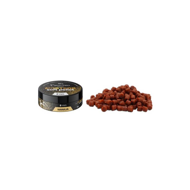MASTERS SOFT PELLET 50g / 8mm / wanilia Match Pro MASTERS SOFT PELLET 50g / 8mm / wanilia Match Pro