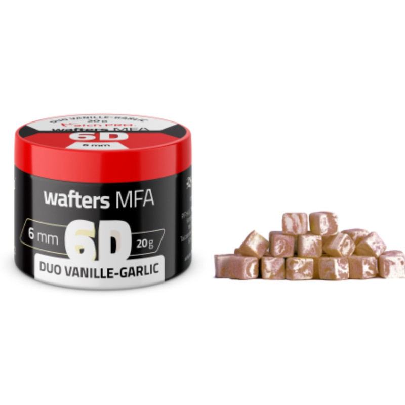 Przynęta Match Pro 6D Wafters MFA 8mm - wanilia/czosnek Przynęta Match Pro 6D Wafters MFA 8mm - wanilia/czosnek