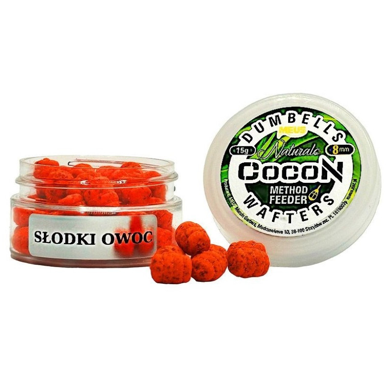 Waftersy Dumbells Cocon Wafters 8mm 15g / słodki owoc Meus Waftersy Dumbells Cocon Wafters 8mm 15g / słodki owoc Meus