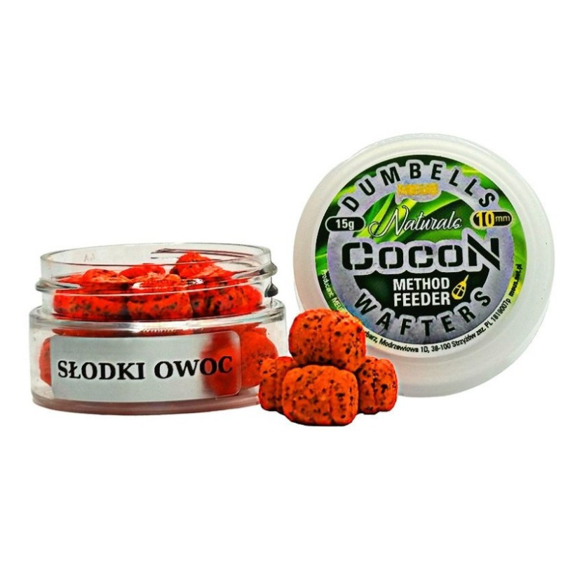 Waftersy Dumbells Cocon Wafters 10mm 15g / słodki owoc Meus Waftersy Dumbells Cocon Wafters 10mm 15g / słodki owoc Meus