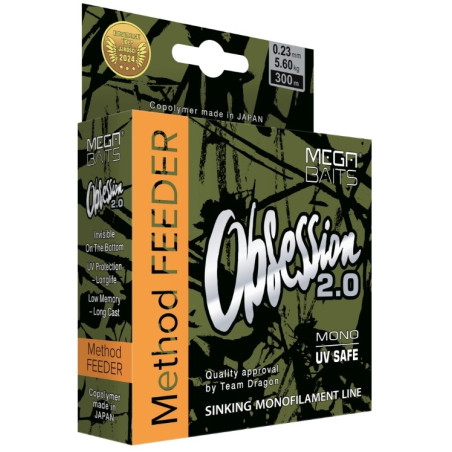 Żyłka Mega Baits OBSESSION 2.0 Method Feeder 300m / 0,23mm