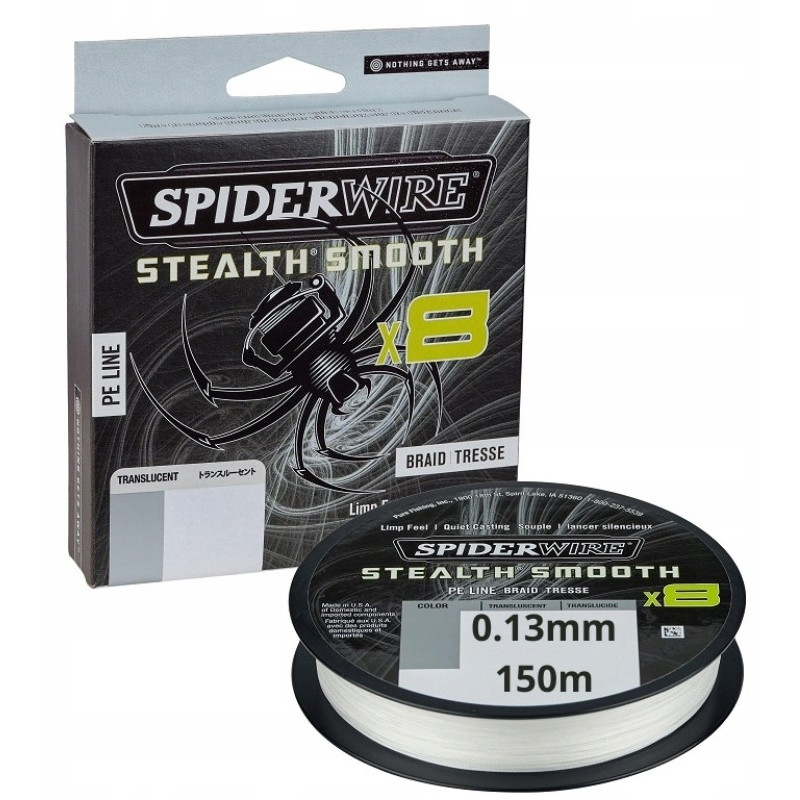 Plecionka SpiderWire Stealth Smooth x8 transparentna 150m / 0,33mm Plecionka SpiderWire Stealth Smooth x8 transparentna 150m / 0,33mm