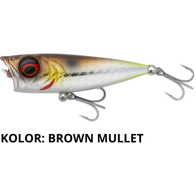 Wobler Savage Gear Micro Popper 4.3cm brown mullet Wobler Savage Gear Micro Popper 4.3cm brown mullet