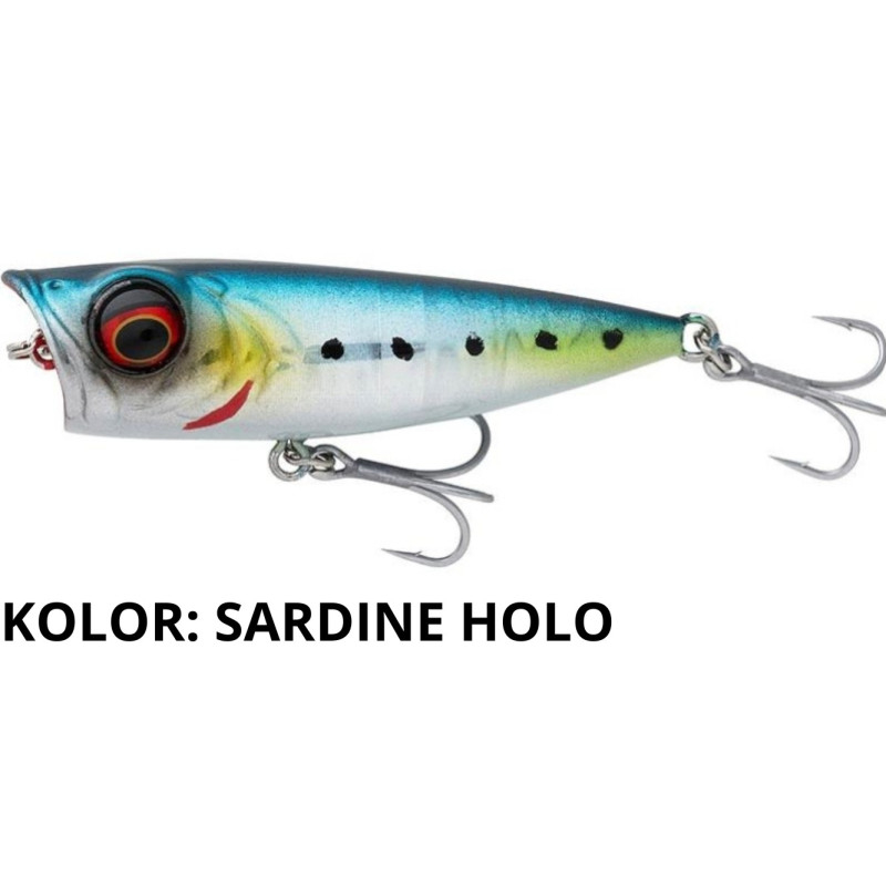 Wobler Savage Gear Micro Popper 5,5cm sardine holo Wobler Savage Gear Micro Popper 5,5cm sardine holo