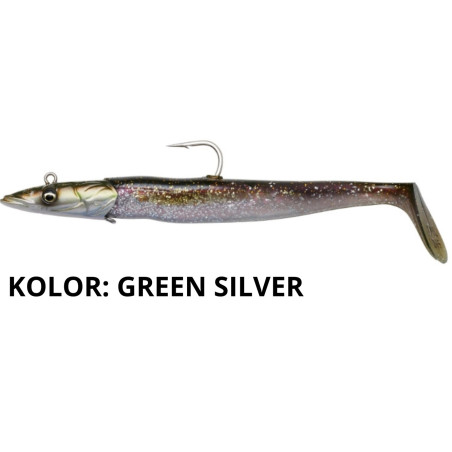 Przynęta Savage Gear Sandeel V2 27,5cm Green Silver Przynęta Savage Gear Sandeel V2 27,5cm Green Silver