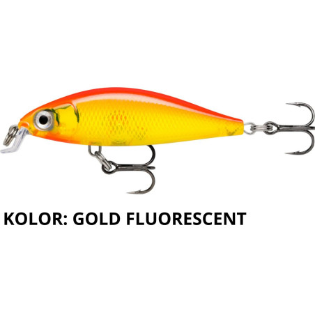 Wobler Rapala X-Light Minnow 5cm gold fluorescent Wobler Rapala X-Light Minnow 5cm gold fluorescent