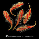 Przynęta Fishbay Robak/Worm Hairy 4,5 cm 5- zielono-czerwony motor oil uv Przynęta Fishbay Robak/Worm Hairy 4,5 cm 5- zielono-czerwony motor oil uv