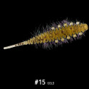 Przynęta Fishbay Robak/Worm Hairy 4,5 cm 15 Gold