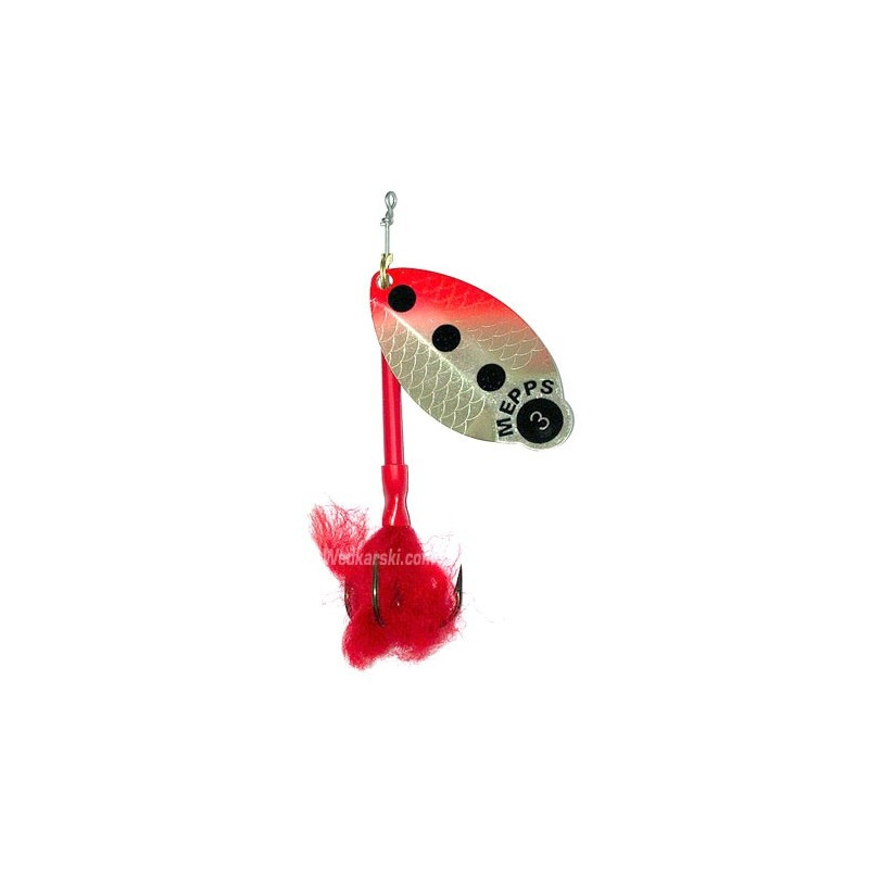 Błystka Mepps Lusox Fluo srebrna/czerwona 20.5g roz.3 srebrno/czerwony Błystka Mepps Lusox Fluo srebrna/czerwona 20.5g roz.3 srebrno/czerwony