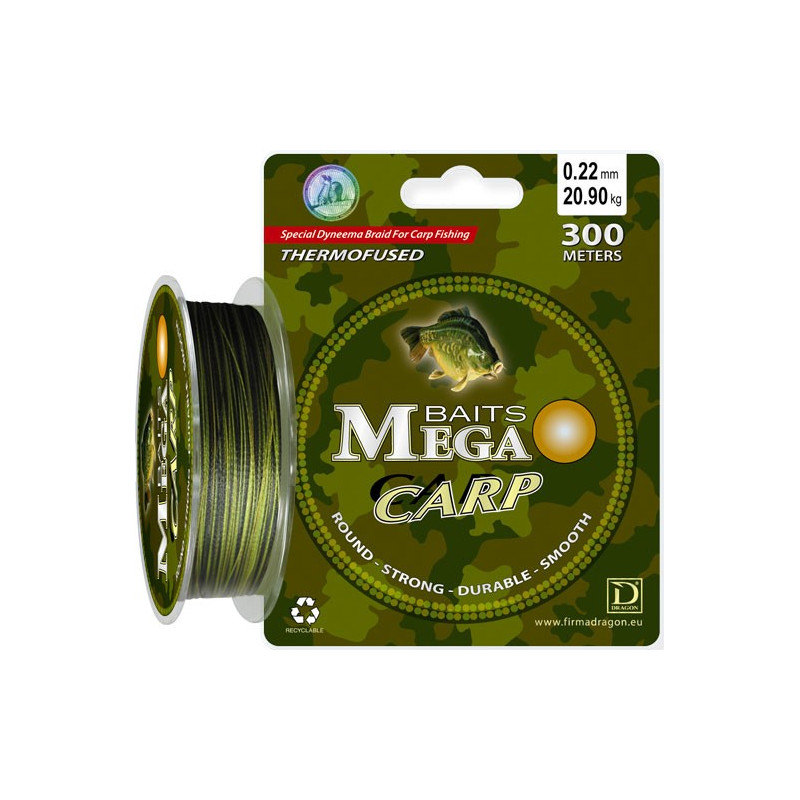 Plecionka Dragon Mega Baits Carp 300m / 0.20mm Plecionka Dragon Mega Baits Carp 300m / 0.20mm