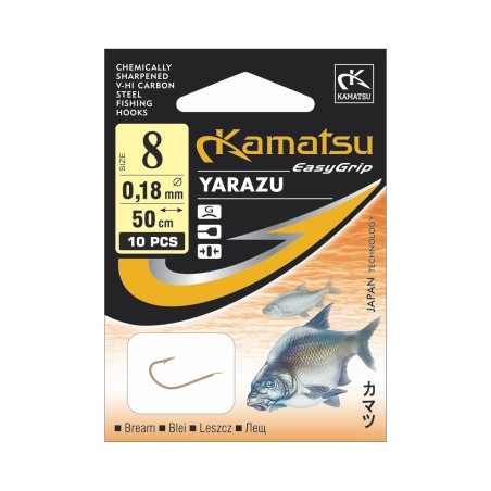 Haczyki Kamatsu z przyponem Yarazu Leszcz hak 6 Haczyki Kamatsu z przyponem Yarazu Leszcz hak 6