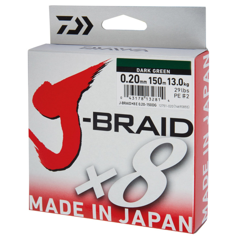 Plecionka Daiwa J-Braid 150m / 0.18mm Plecionka Daiwa J-Braid 150m / 0.18mm